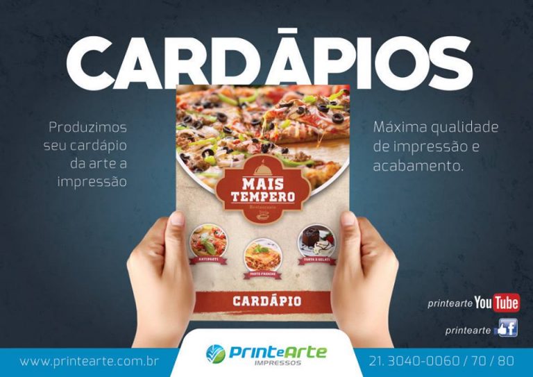 Cardápio Pizza - Minha Gráfica Rápida